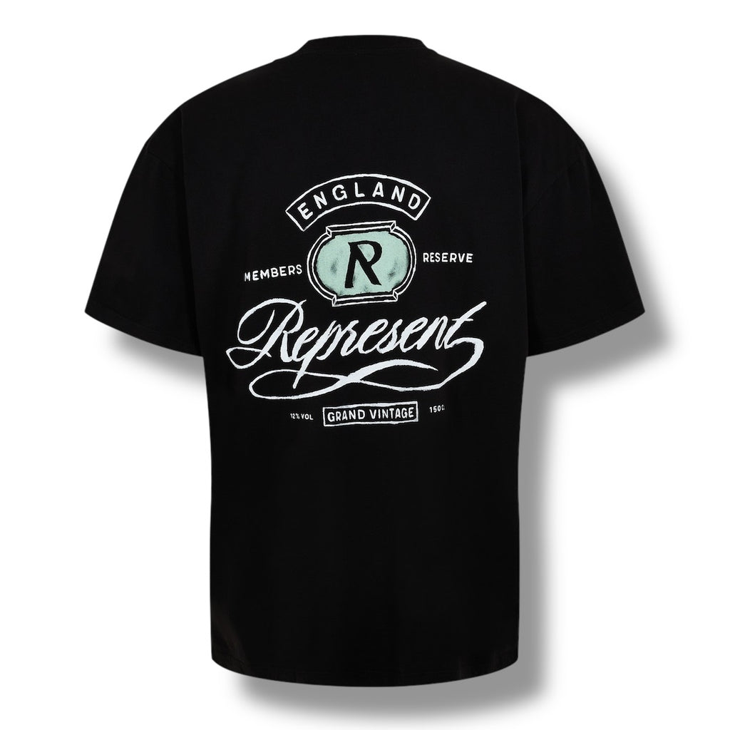REPRESENT GRAND VINTAGE T-SHIRT BLACK