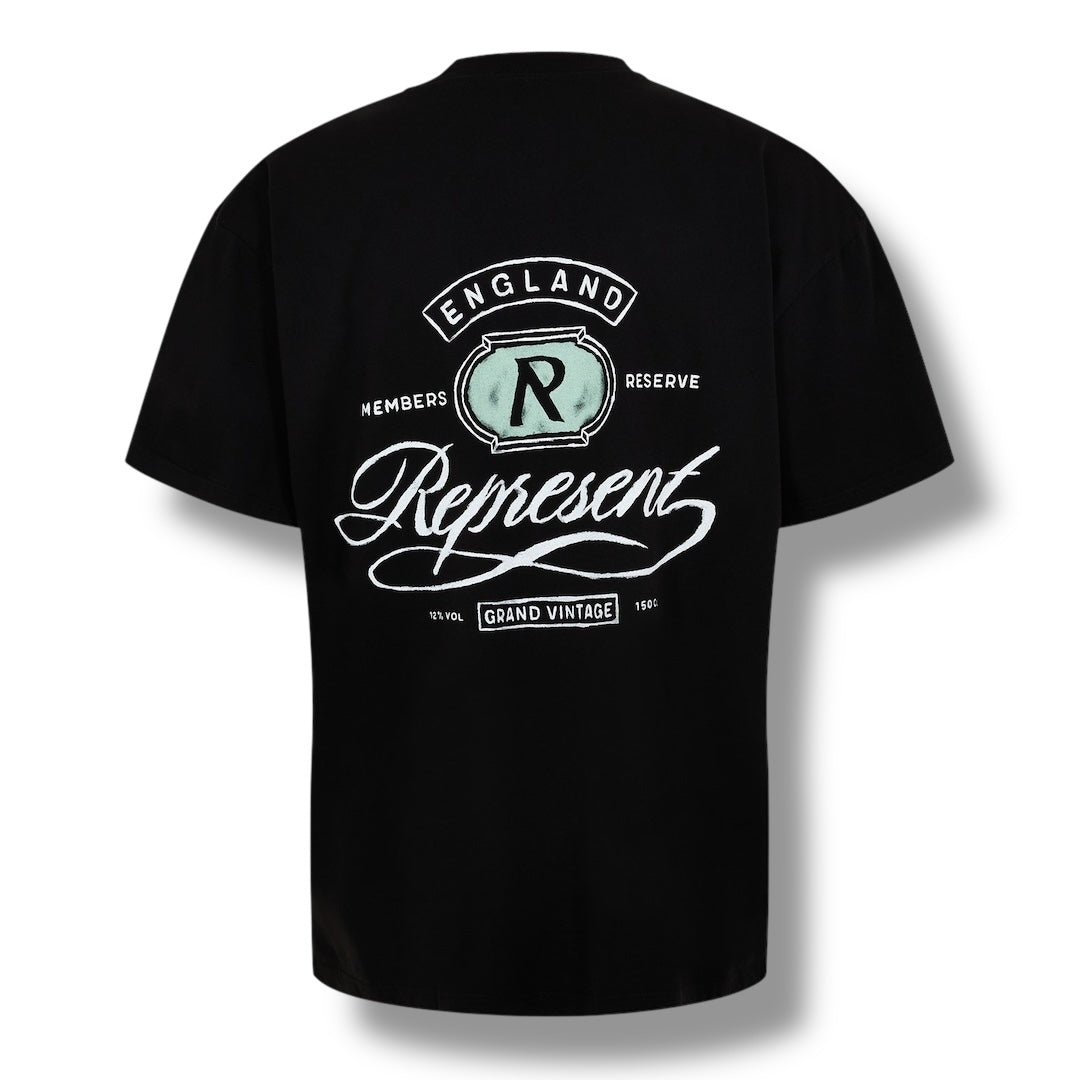 REPRESENT GRAND VINTAGE T-SHIRT BLACK