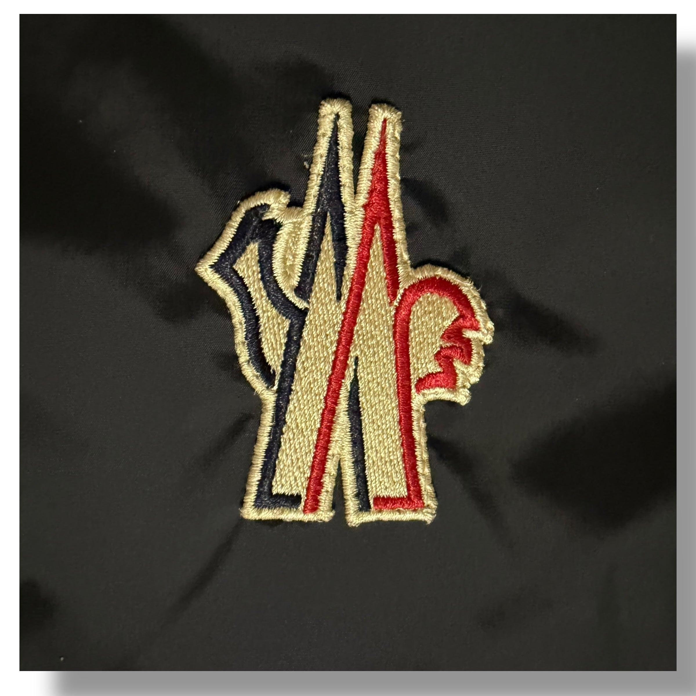 MONCLER GRENOBLE HOODED SHELL FLEECE JACKET NAVY BLUE