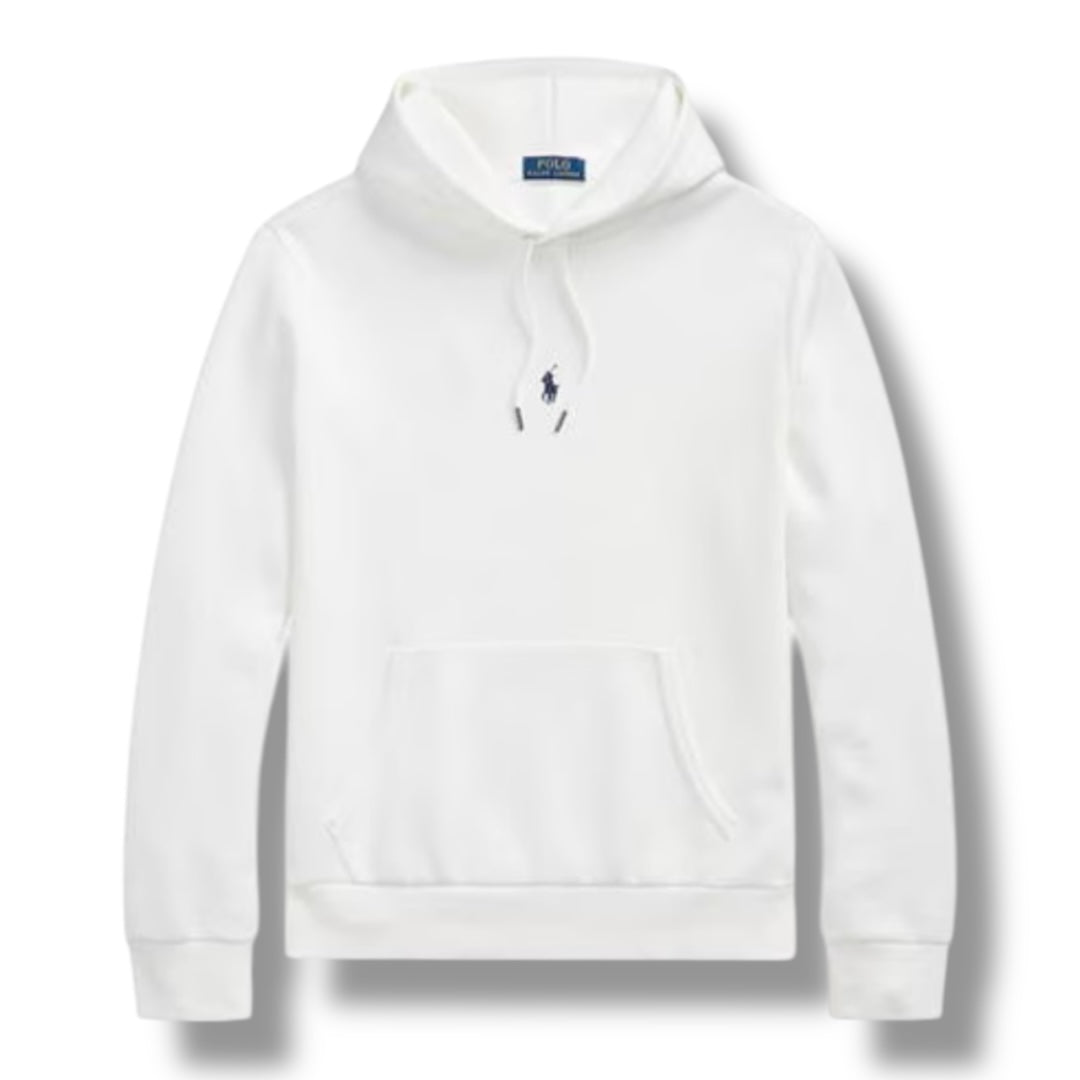 RALPH LAUREN OTTH CENTRE LOGO TECH HOODIE WHITE