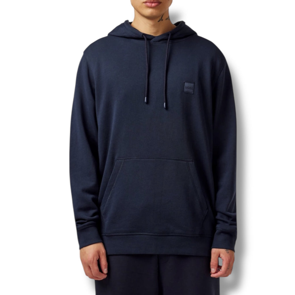 HUGO BOSS PATCH OTTH HOODIE NAVY BLUE