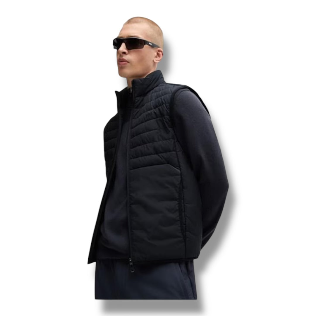 HUGO BOSS THOR TECH LIGHTWEIGHT PADDED GILET NAVY BLUE