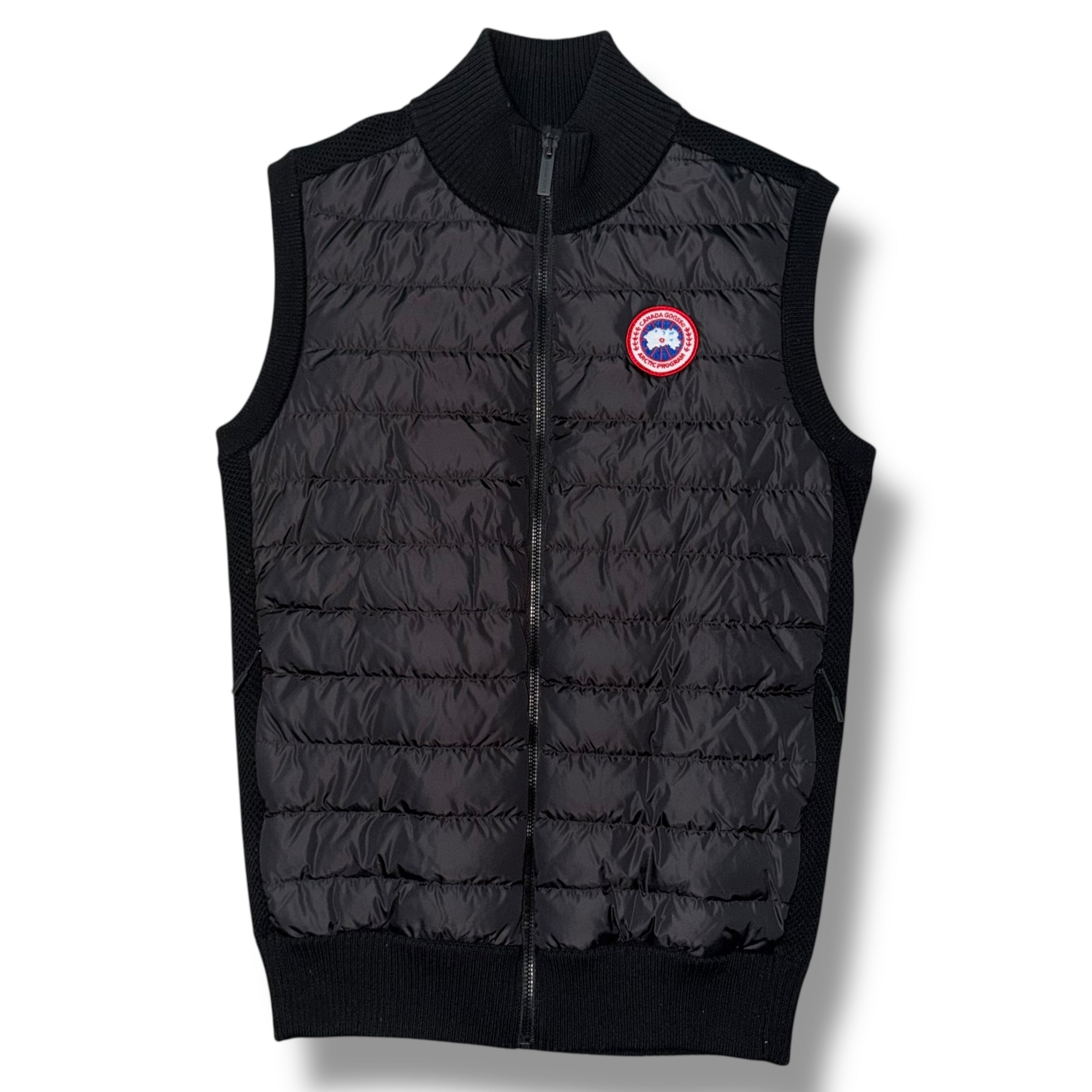 CANADA GOOSE HYBRIDGE KNIT GILET BLACK