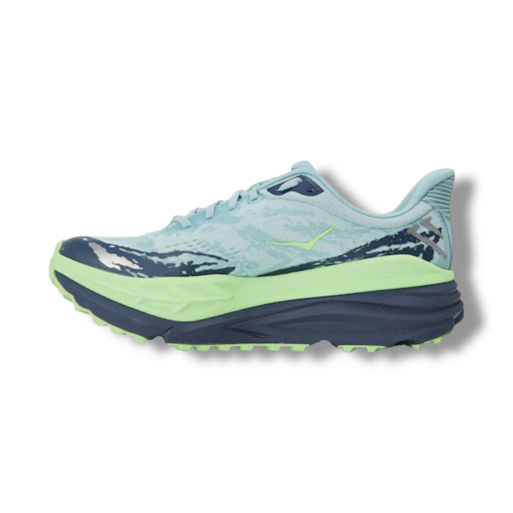 HOKA STINSON 7 RUNNING TRAINERS BLUE GREEN