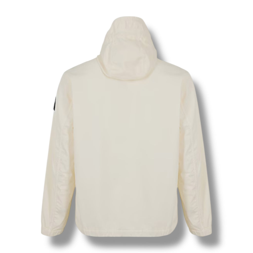 STONE ISLAND GD HOODED OVERSHIRT IVORY BEIGE