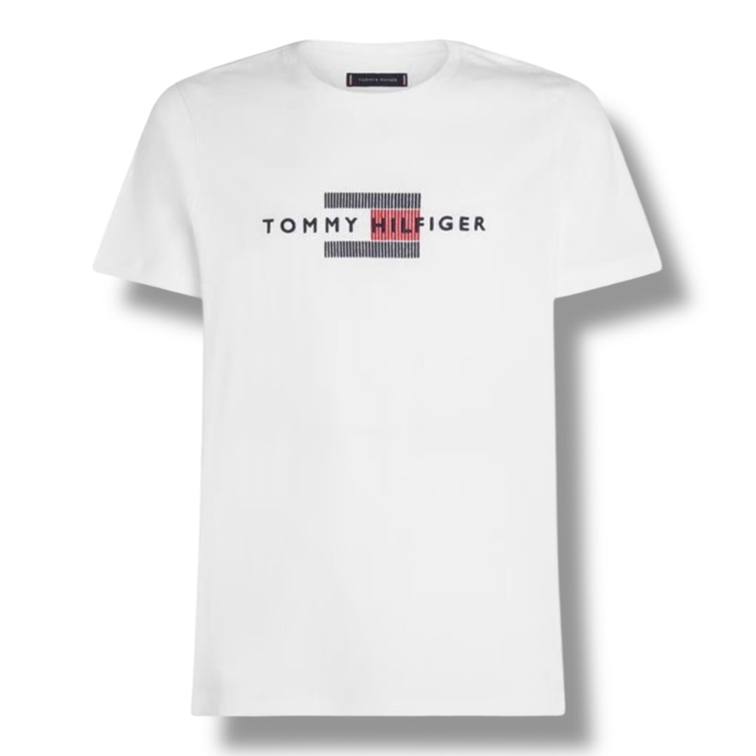 TOMMY HILFIGER FLAG T-SHIRT WHITE