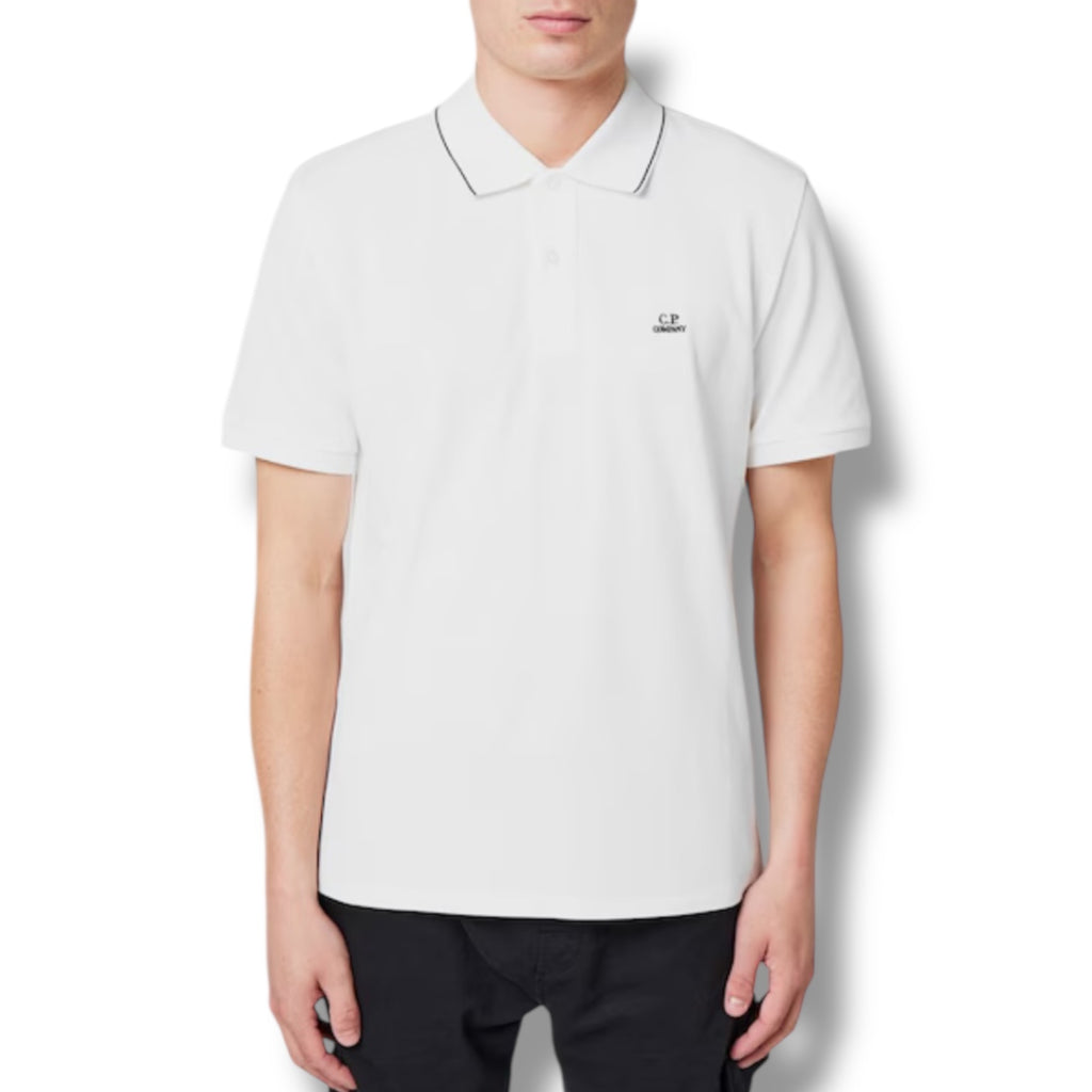 CP COMPANY POLO SHIRT WHITE