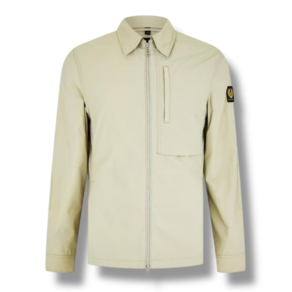 BELSTAFF PATH OVERSHIRT LIGHT GREEN