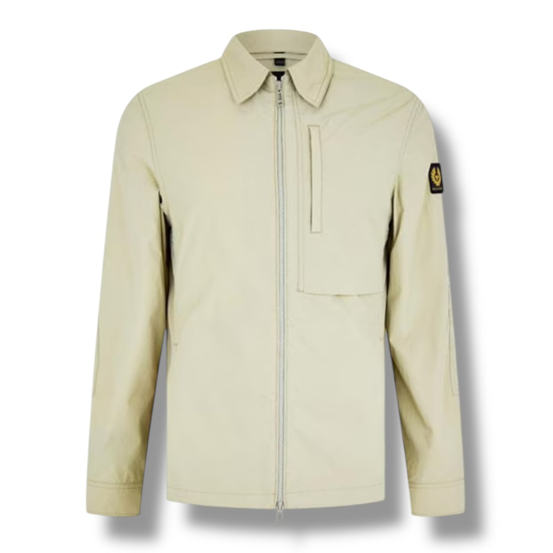 BELSTAFF PATH OVERSHIRT LIGHT GREEN