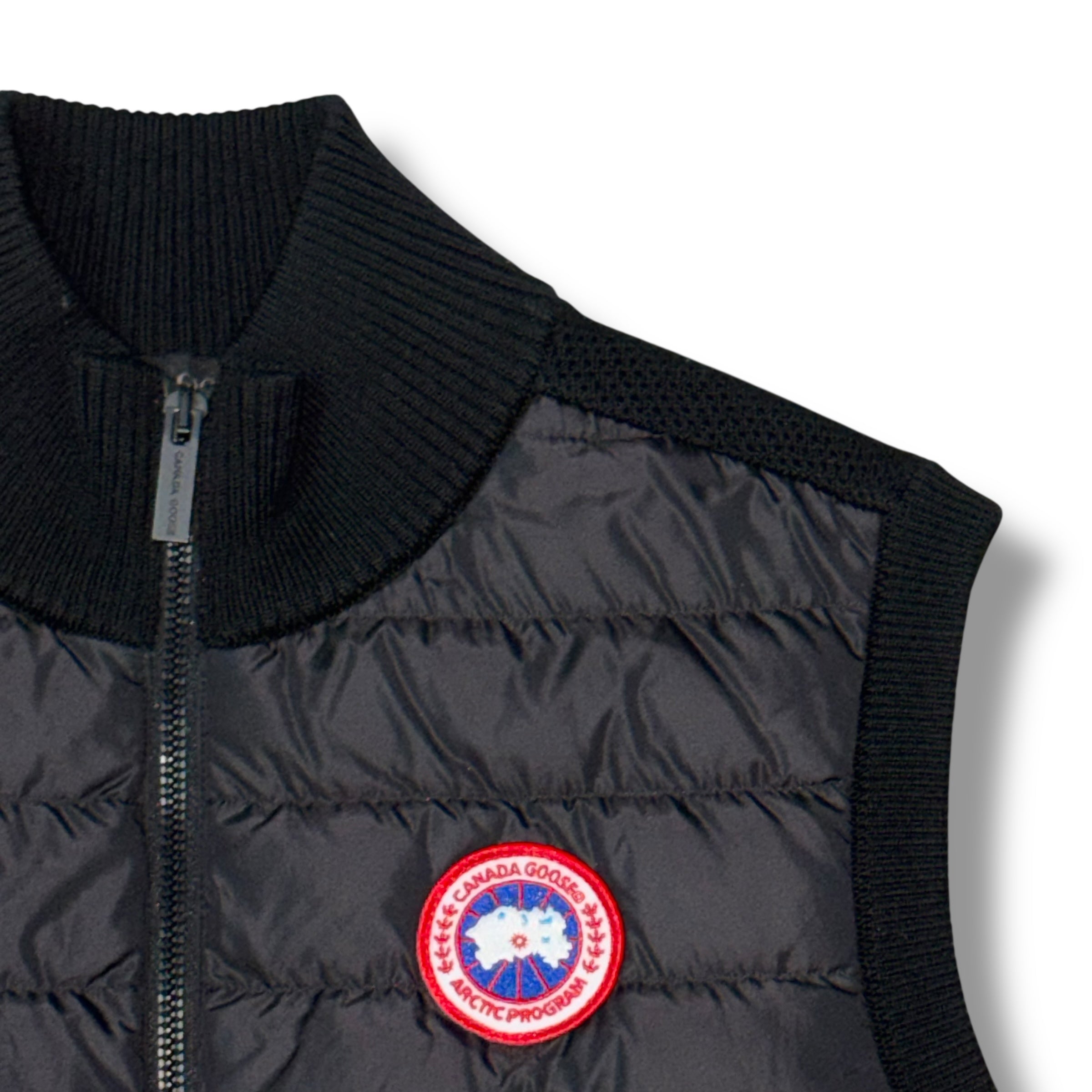 CANADA GOOSE HYBRIDGE KNIT GILET BLACK