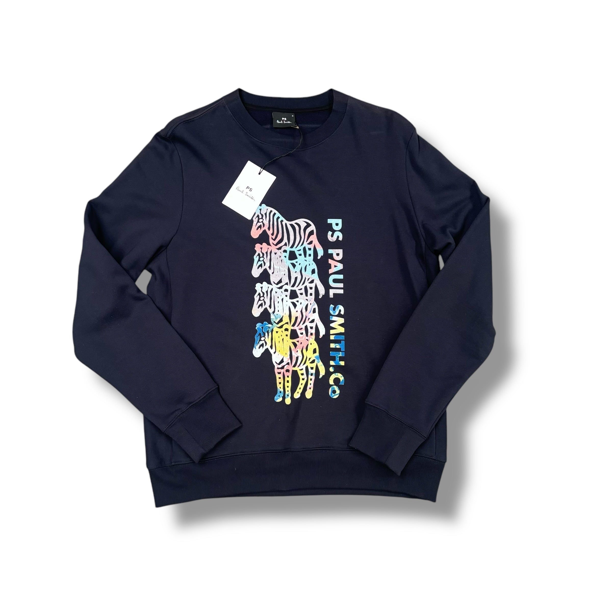 PAUL SMITH ZEBRA MULTI SWEATSHIRT NAVY BLUE *SALE*