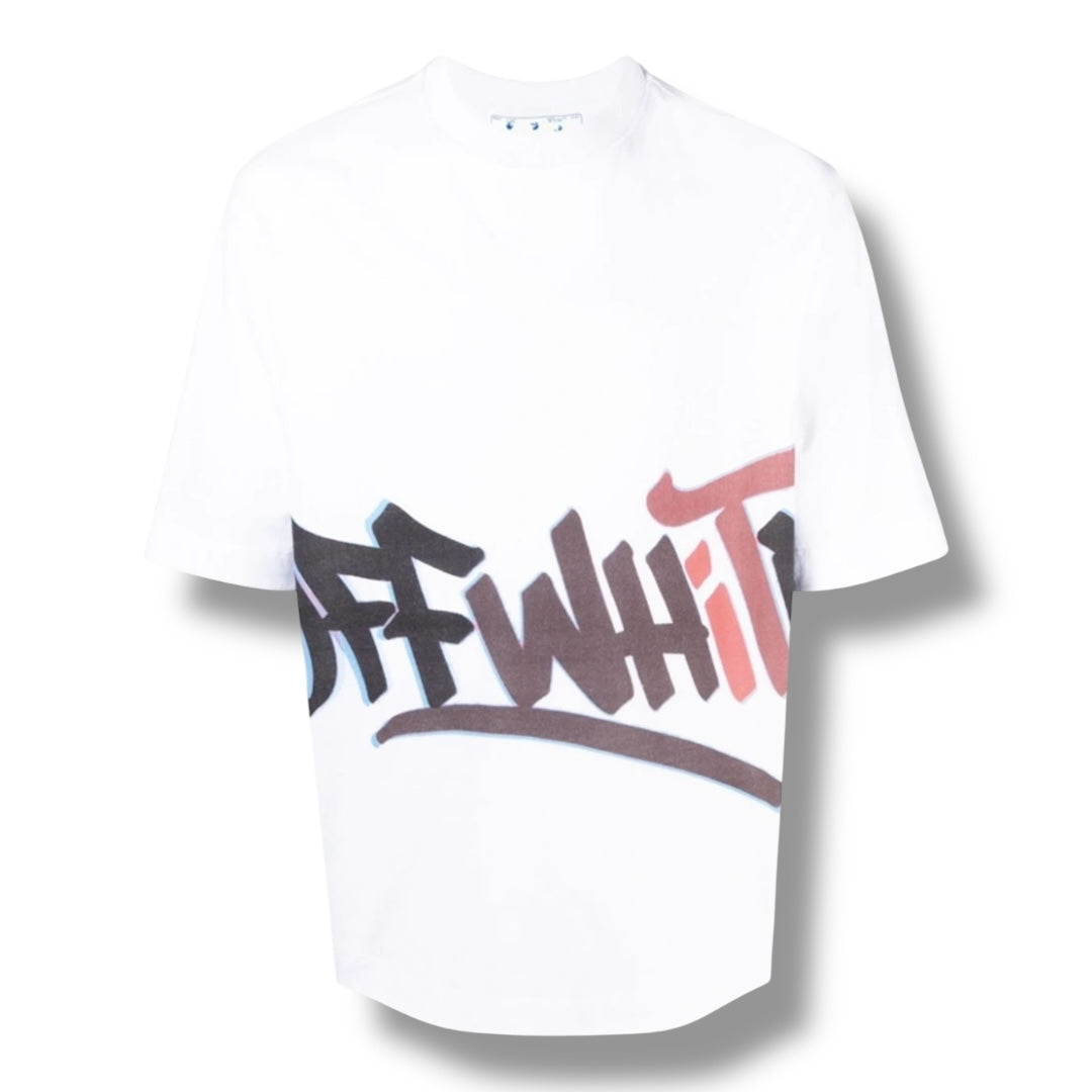 OFF WHITE GRAFFITI WRAP T-SHIRT WHITE