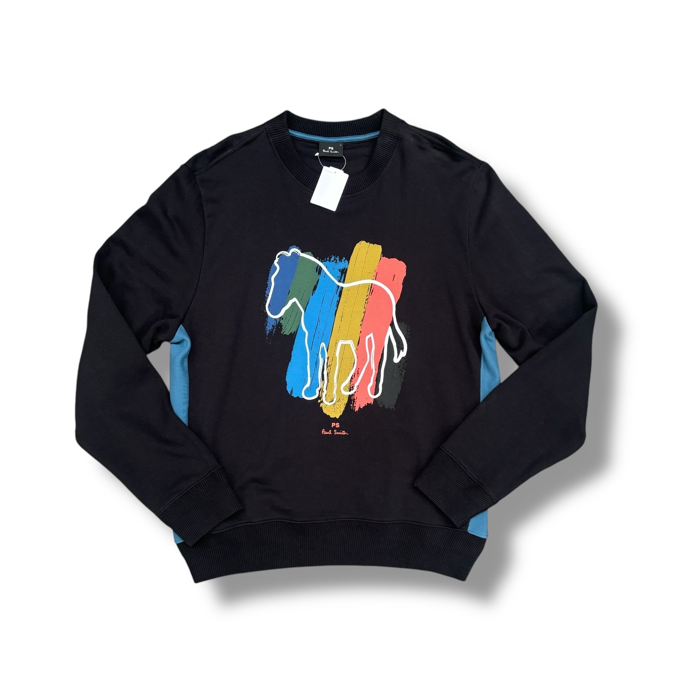 PAUL SMITH ZEBRA PAINT SWEATSHIRT BLACK *SALE*