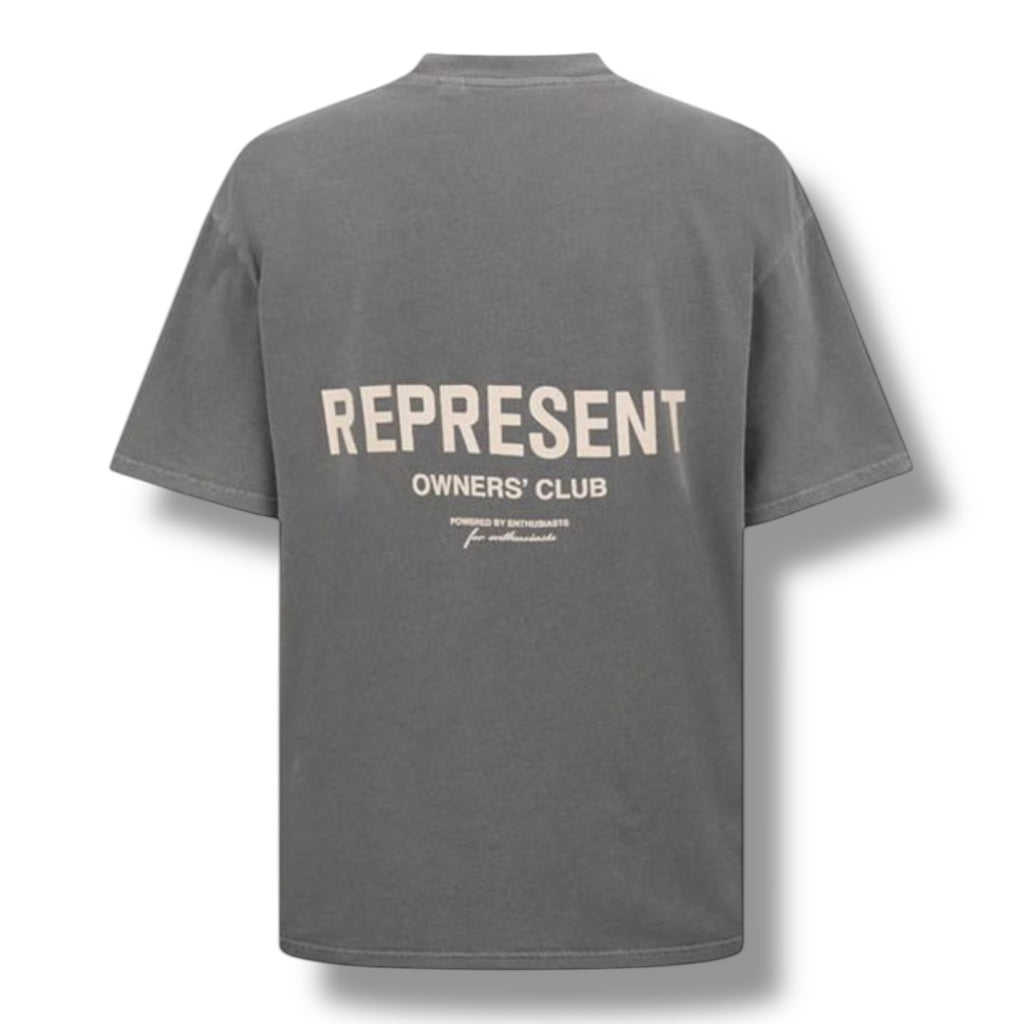 REPRESENT OWNERS CLUB T-SHIRT WASHED GREY