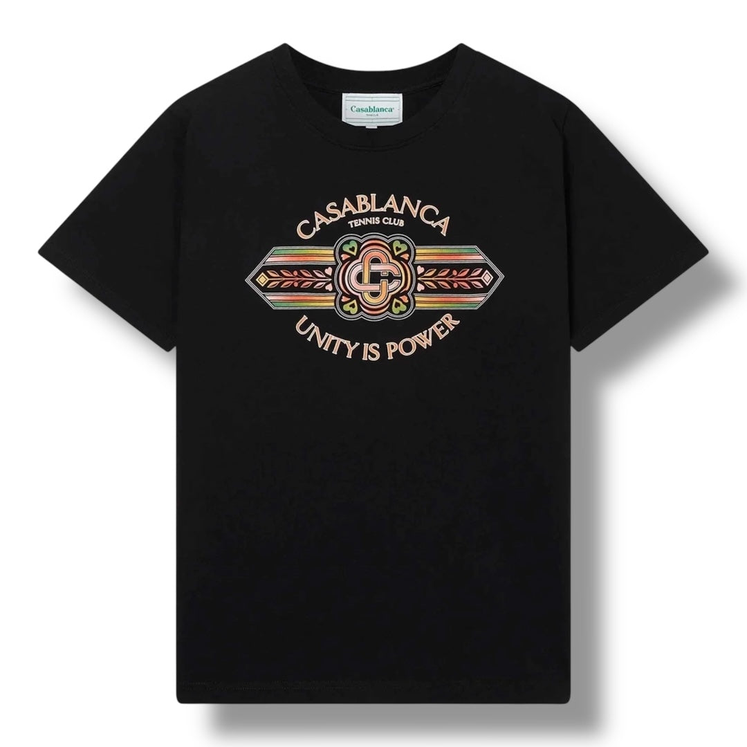 CASABLANCA UNITY IS POWER T-SHIRT BLACK