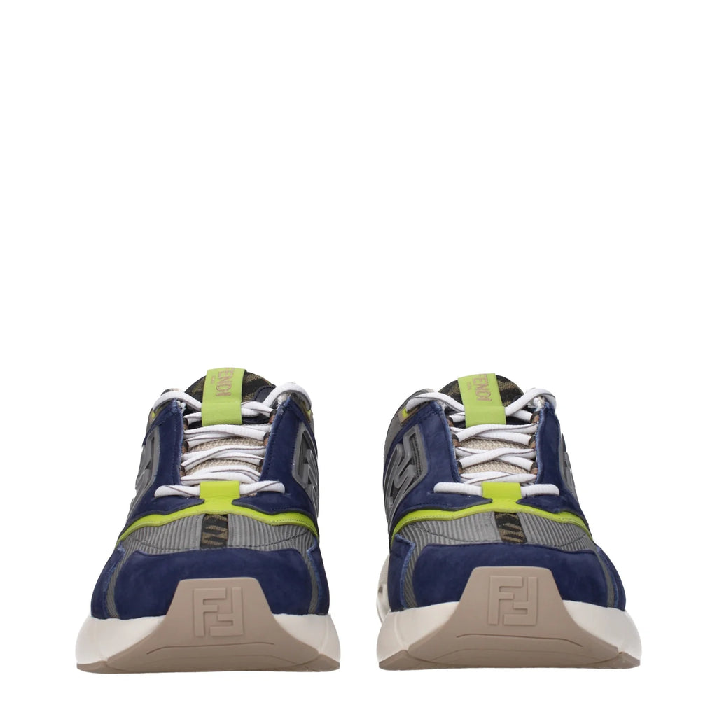 FENDI FASTER RUNNER SNEAKERS BLUE