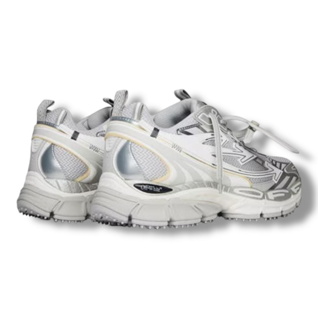 OFF WHITE BE RIGHT BACK TRAINERS GREY / SILVER