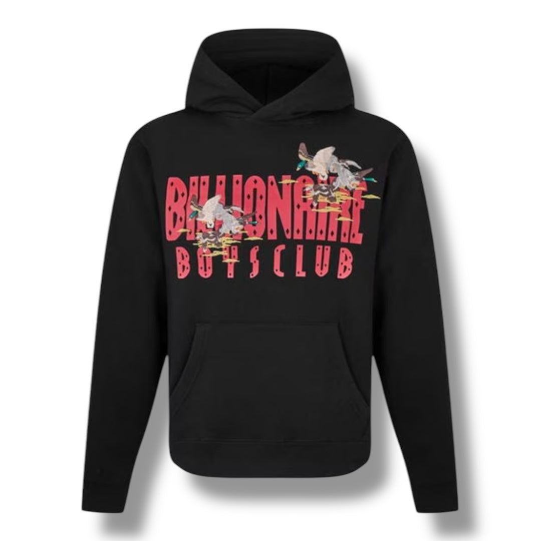 BILLIONAIRE BOYS CLUB DUCK EMBROIDERED LOGO OTTH HOODIE BLACK