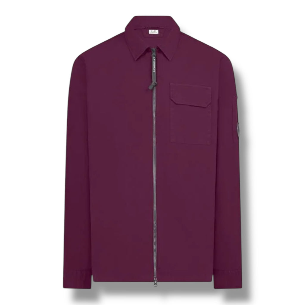 CP COMPANY LENS OVERSHIRT PURPLE