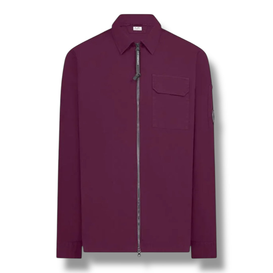 CP COMPANY LENS OVERSHIRT PURPLE