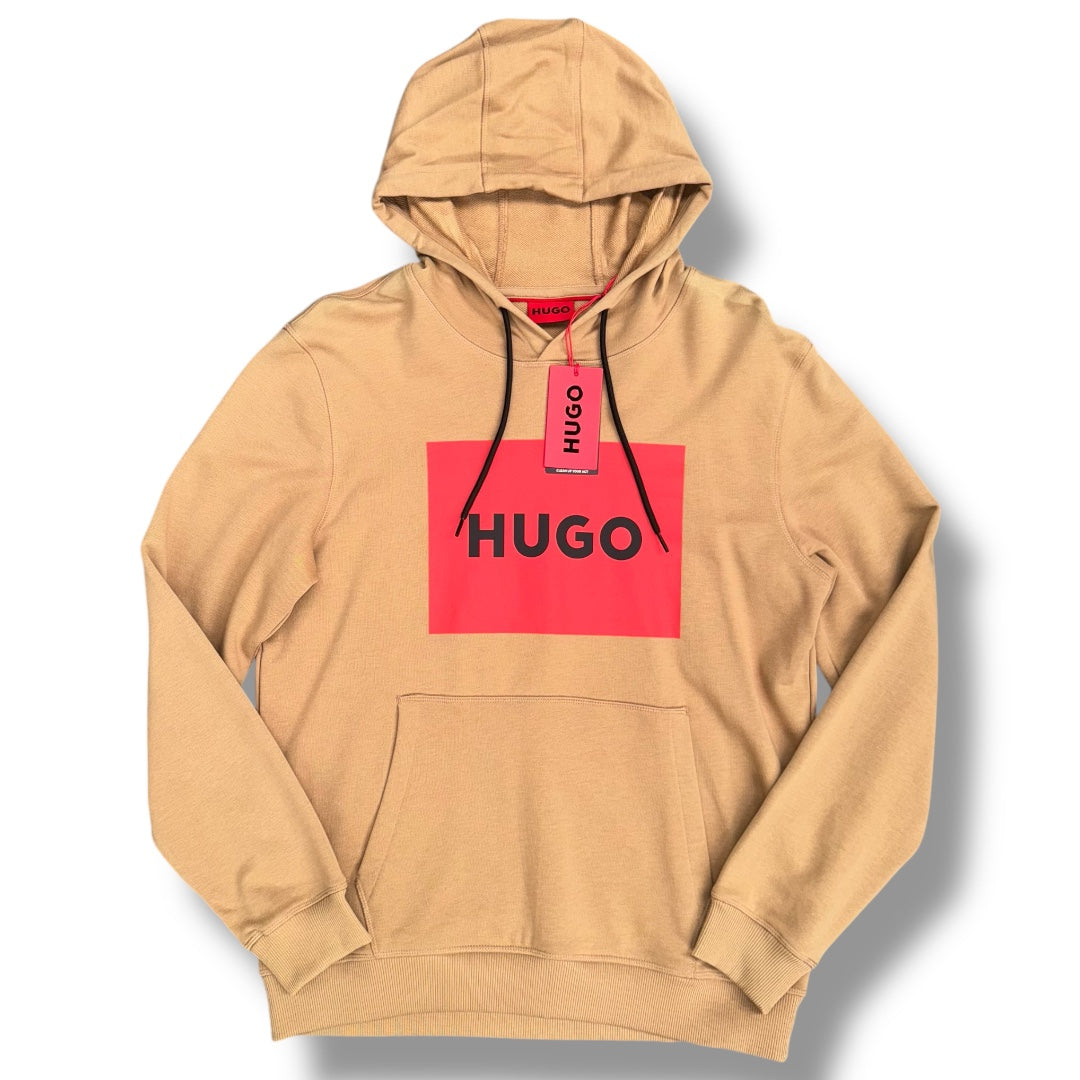 HUGO BOSS HUGO BIG BOX HOODIE BEIGE *SALE*
