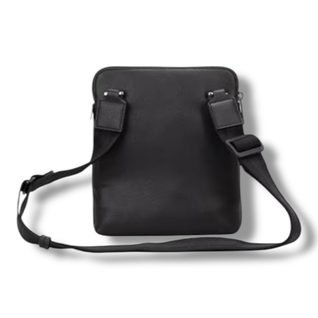 HUGO BOSS TRI COLOR ENVELOPE CROSS BODY BAG BLACK
