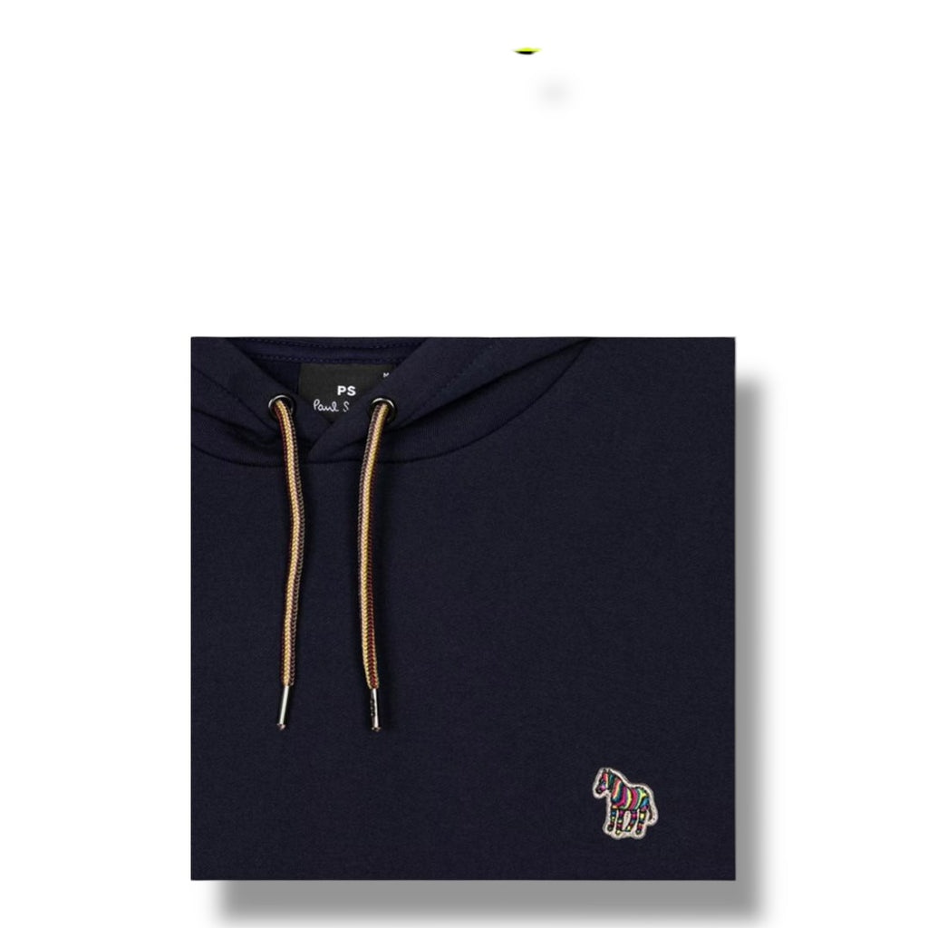 PAUL SMITH OTTH HOODIE ZEBRA CHEST NAVY BLUE