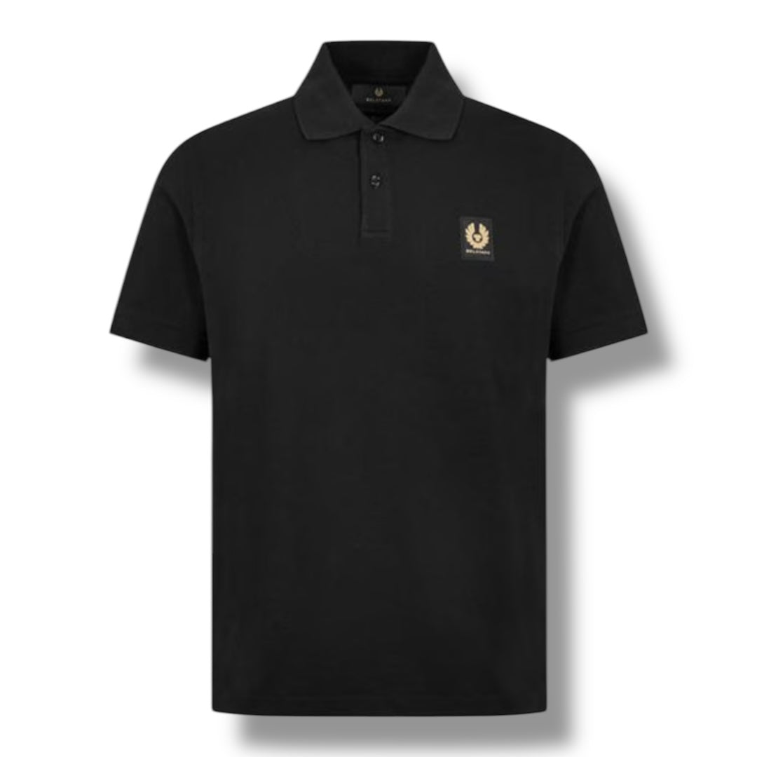 BELSTAFF PATCH LOGO POLO SHIRT BLACK