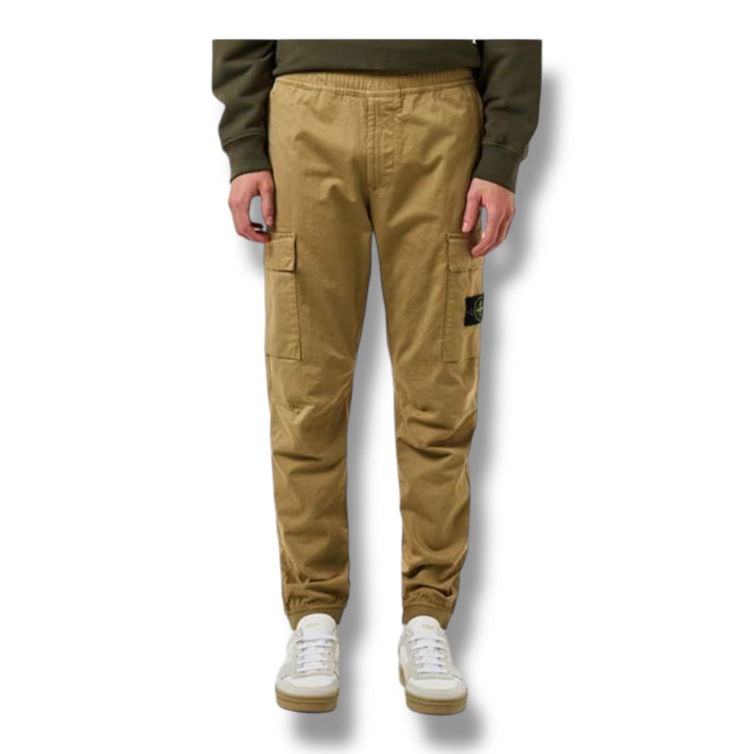 STONE ISLAND RASO CARGO PANTS BISCOTTO BEIGE