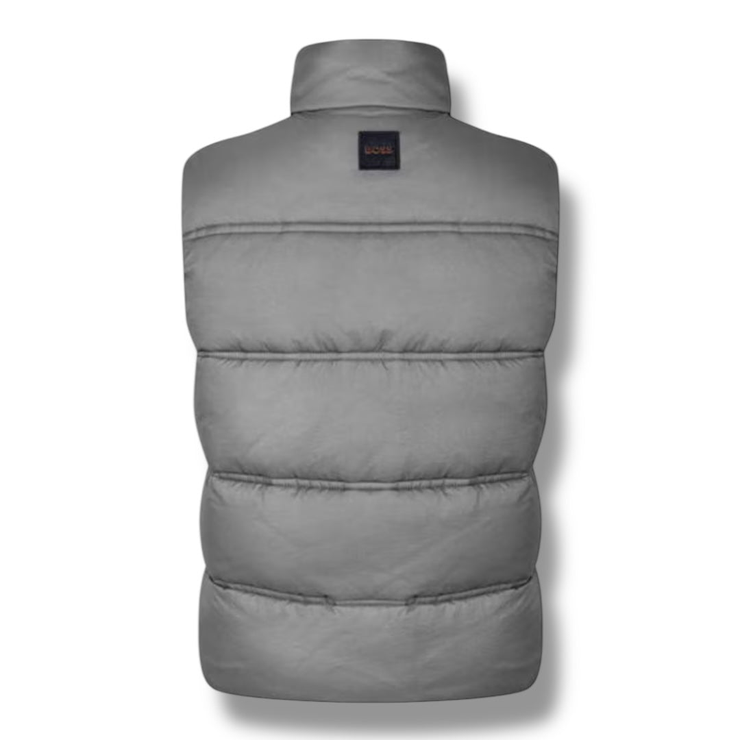 HUGO BOSS PUFFER GILET GREY