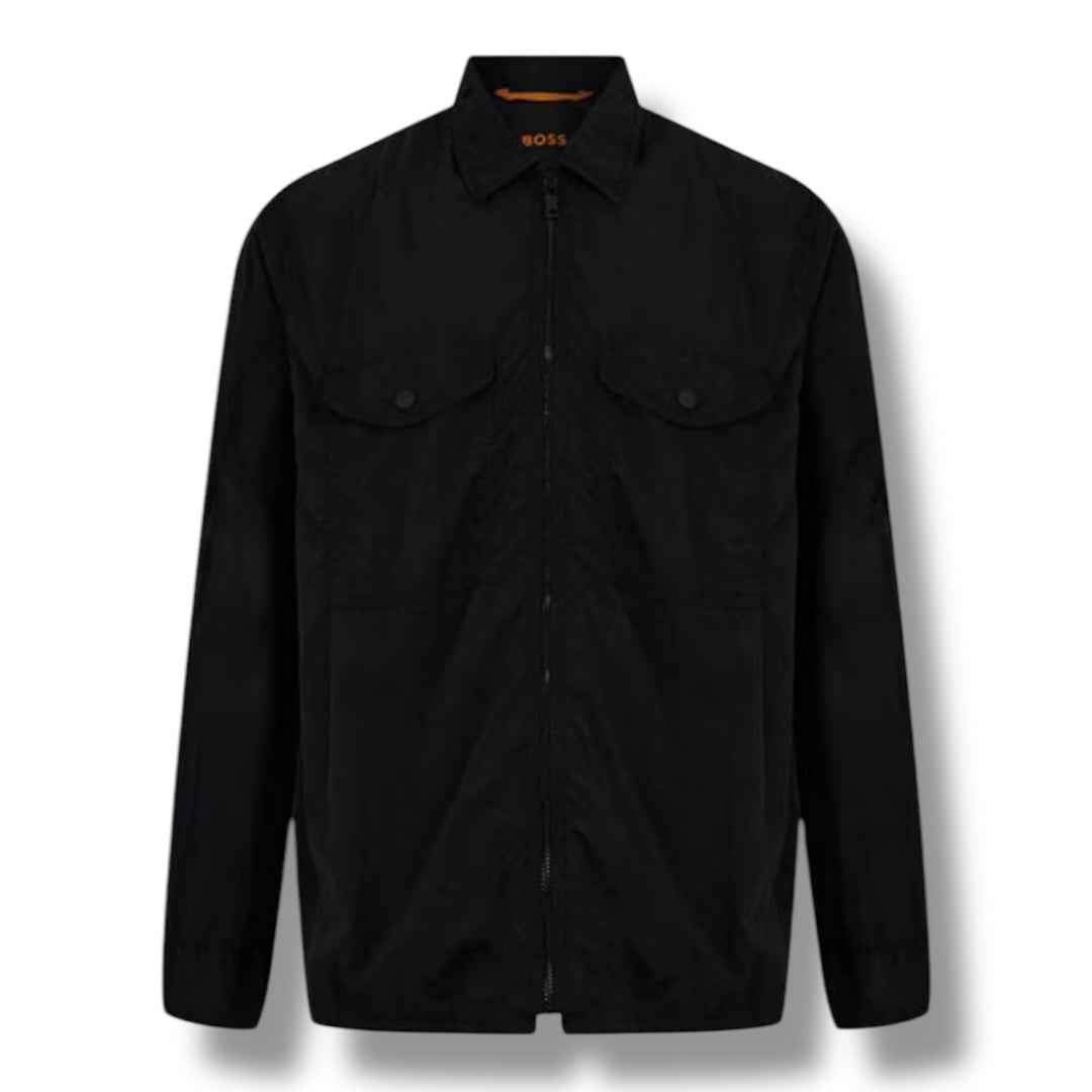 HUGO BOSS PATCH OVERSHIRT BLACK