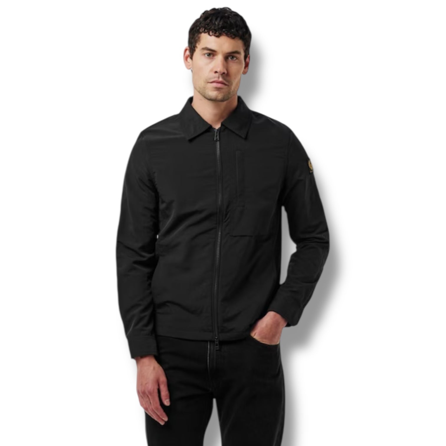 BELSTAFF MENS OVERSHIRT BLACK
