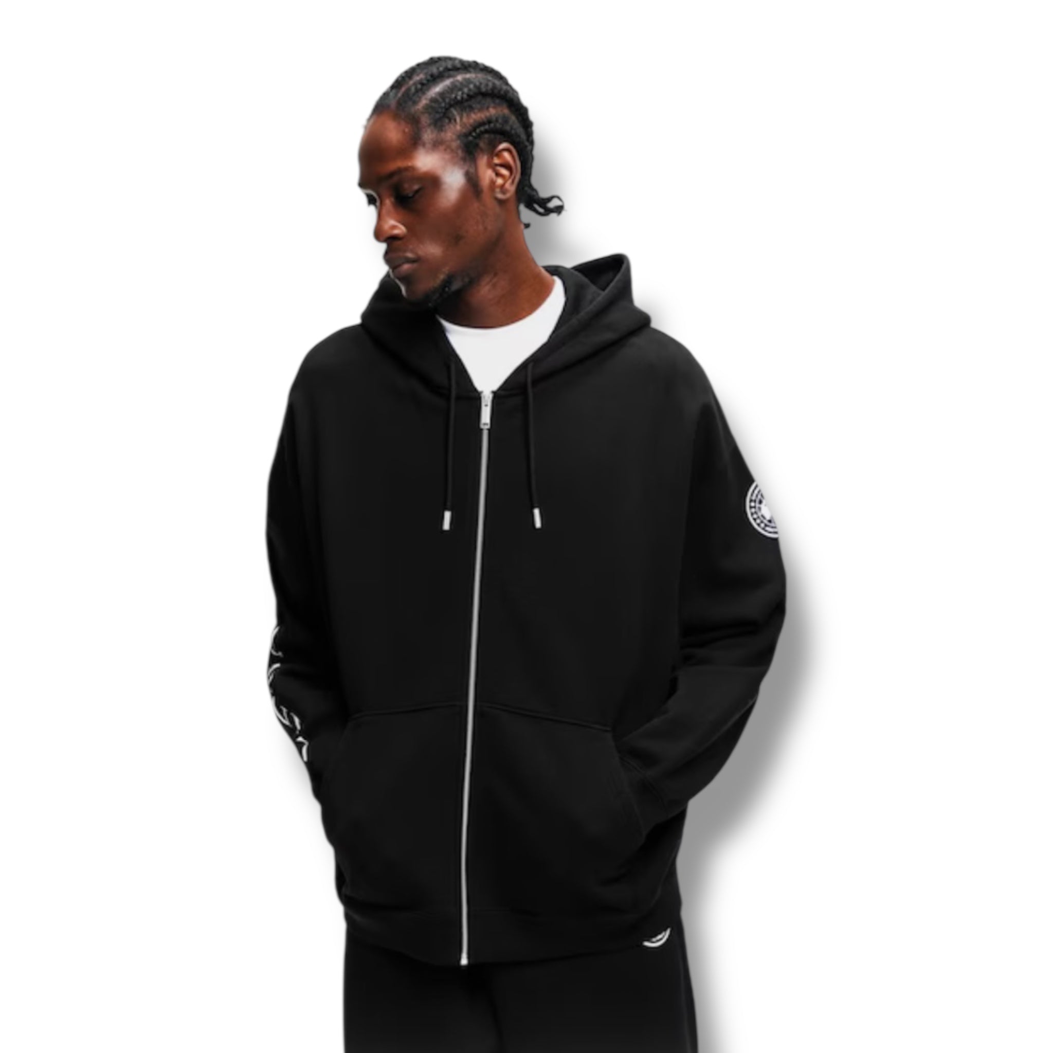 CANADA GOOSE ROVE ZIP UP HOODIE BLACK