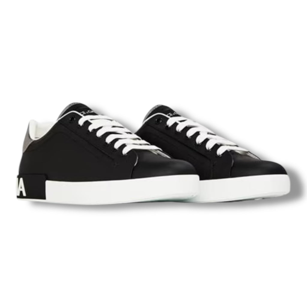 DOLCE & GABBANA D&G PORT TRAINERS BLACK / WHITE