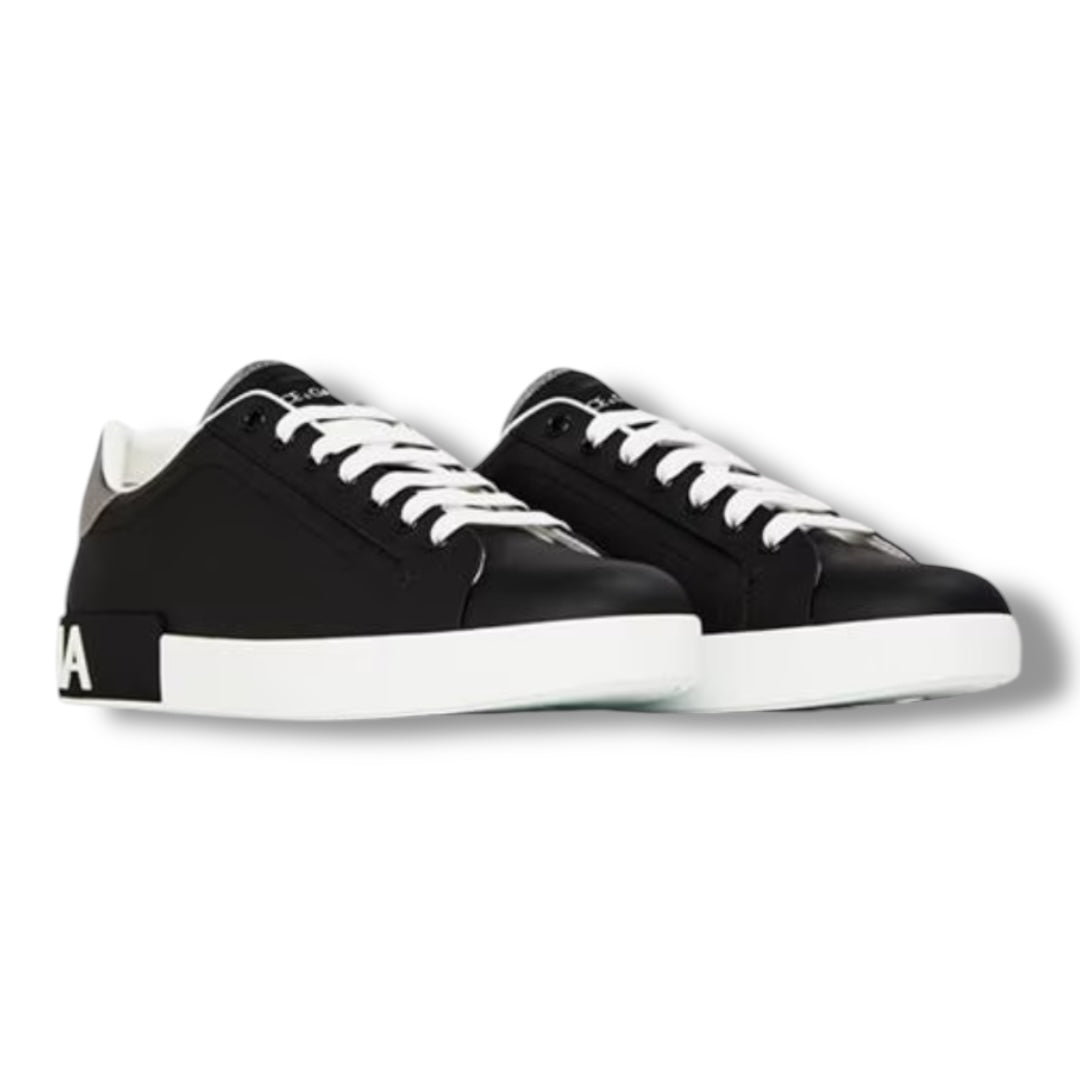 DOLCE & GABBANA D&G PORT TRAINERS BLACK / WHITE