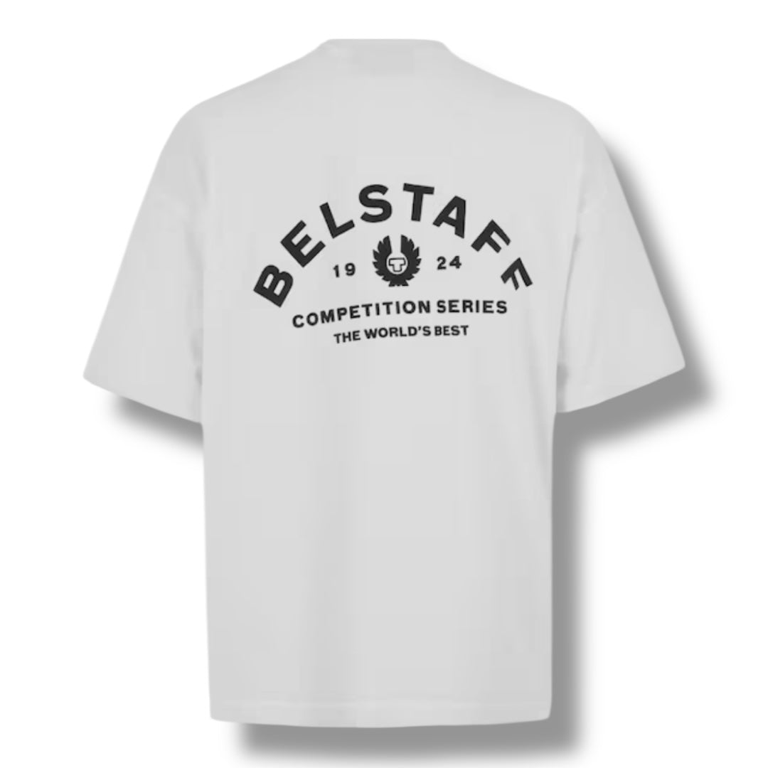 BELSTAFF OVERSIZED BACK LOGO T-SHIRT WHITE