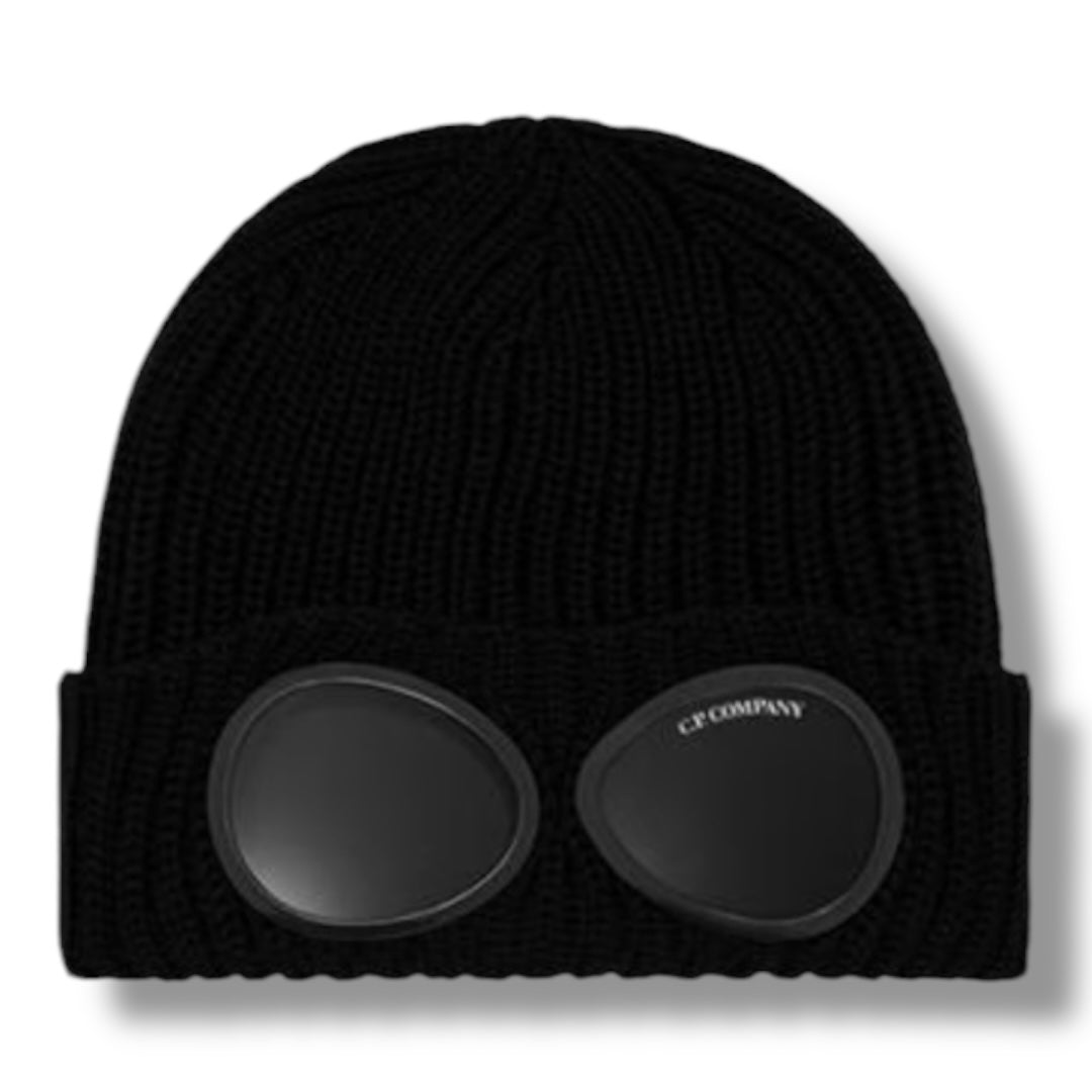 CP COMPANY GOOGLE BEANIE BLACK