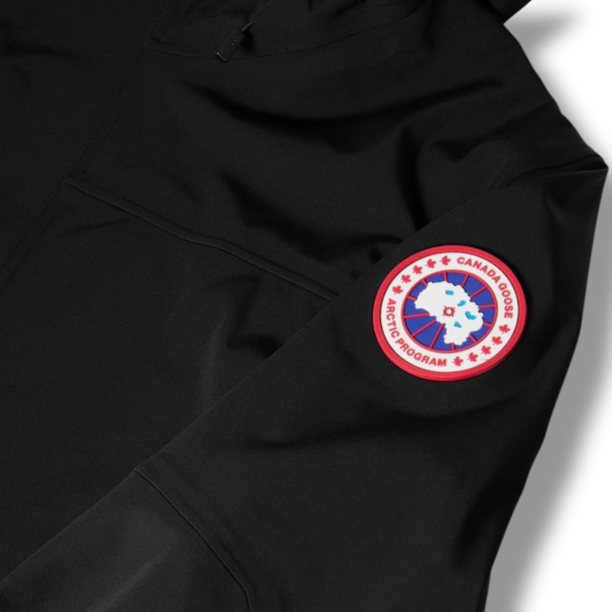 CANADA GOOSE RUPERT HOODED WATERPROOF RAIN JACKET BLACK