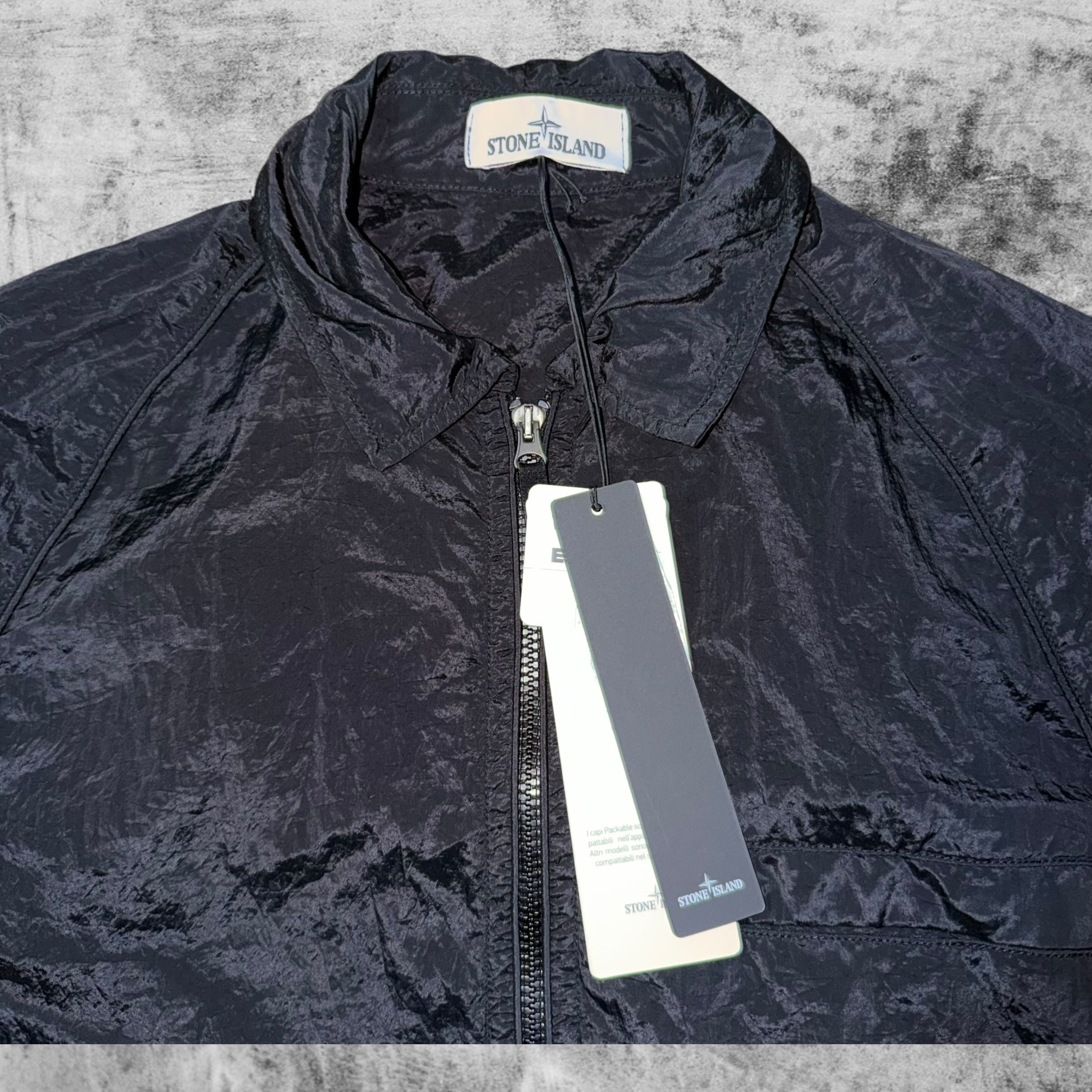 STONE ISLAND NYLON METAL OVERSHIRT BLACK