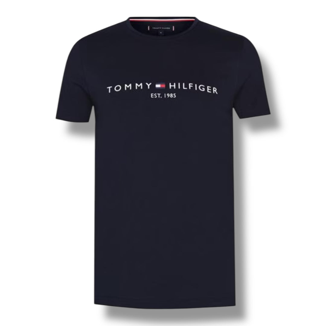 TOMMY HILFIGER LOGO T-SHIRT NAVY BLUE