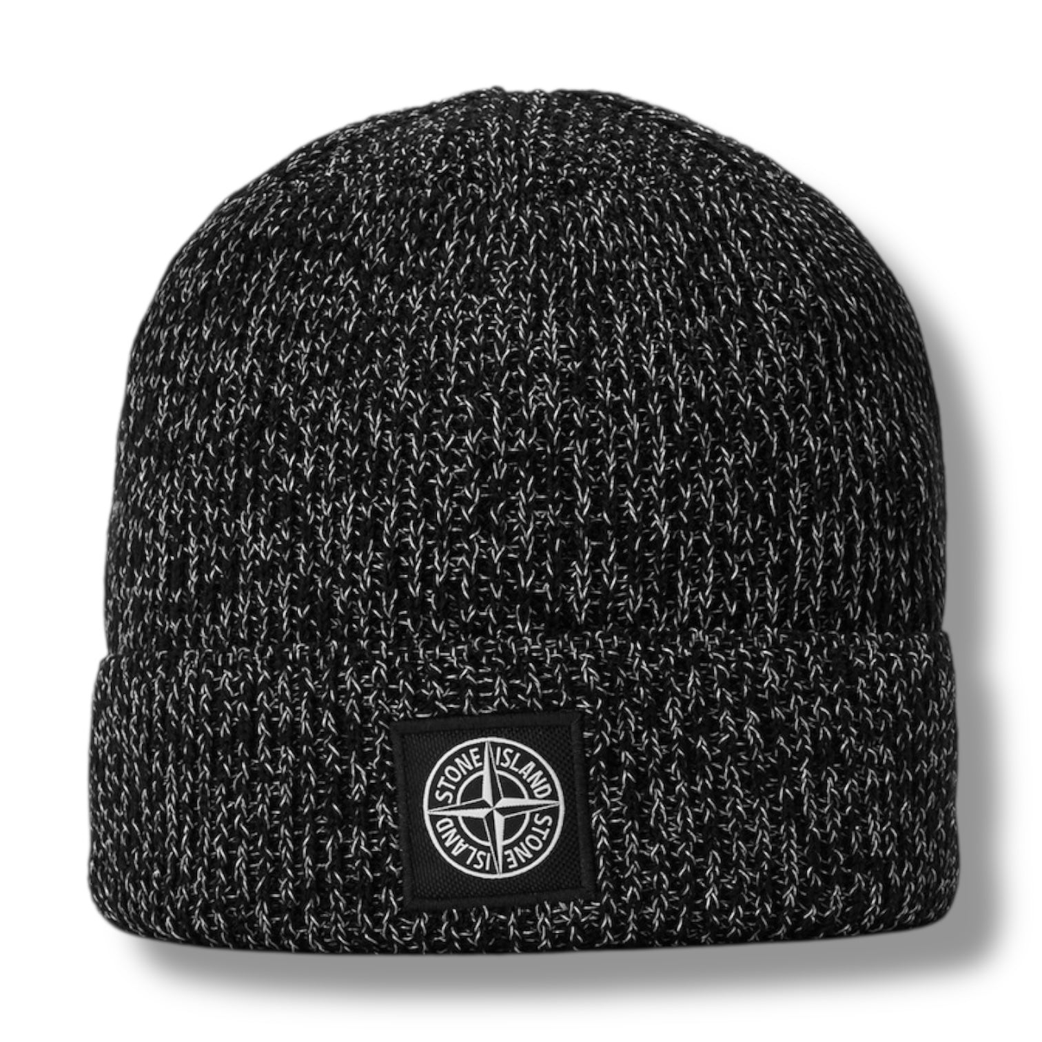 STONE ISLAND BEANIE HAT CHARCOAL GREY