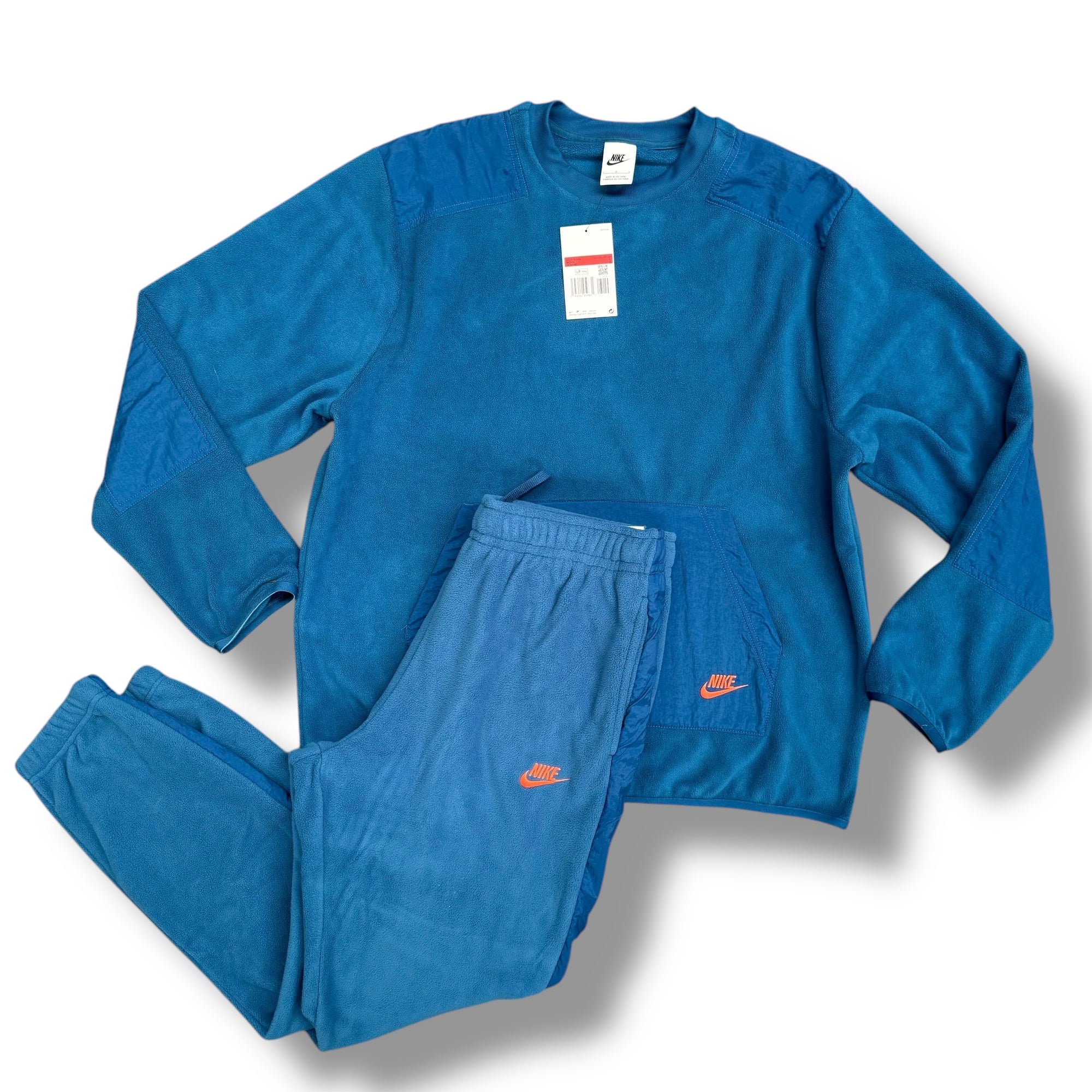 NIKE SPORTSWEAR FLEECE FULL TRACKSUIT BLUE
