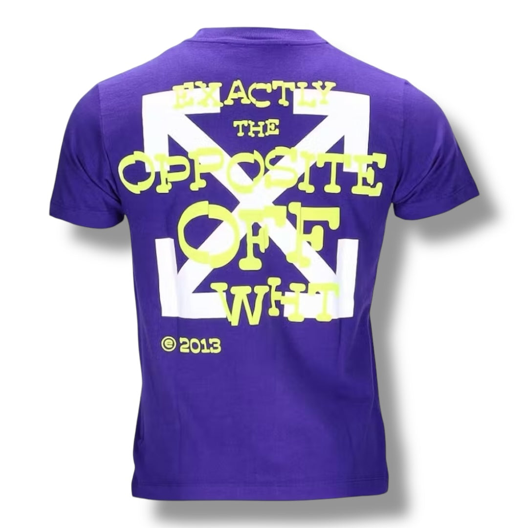 OFF WHITE OPPOSITE T-SHIRT PURPLE