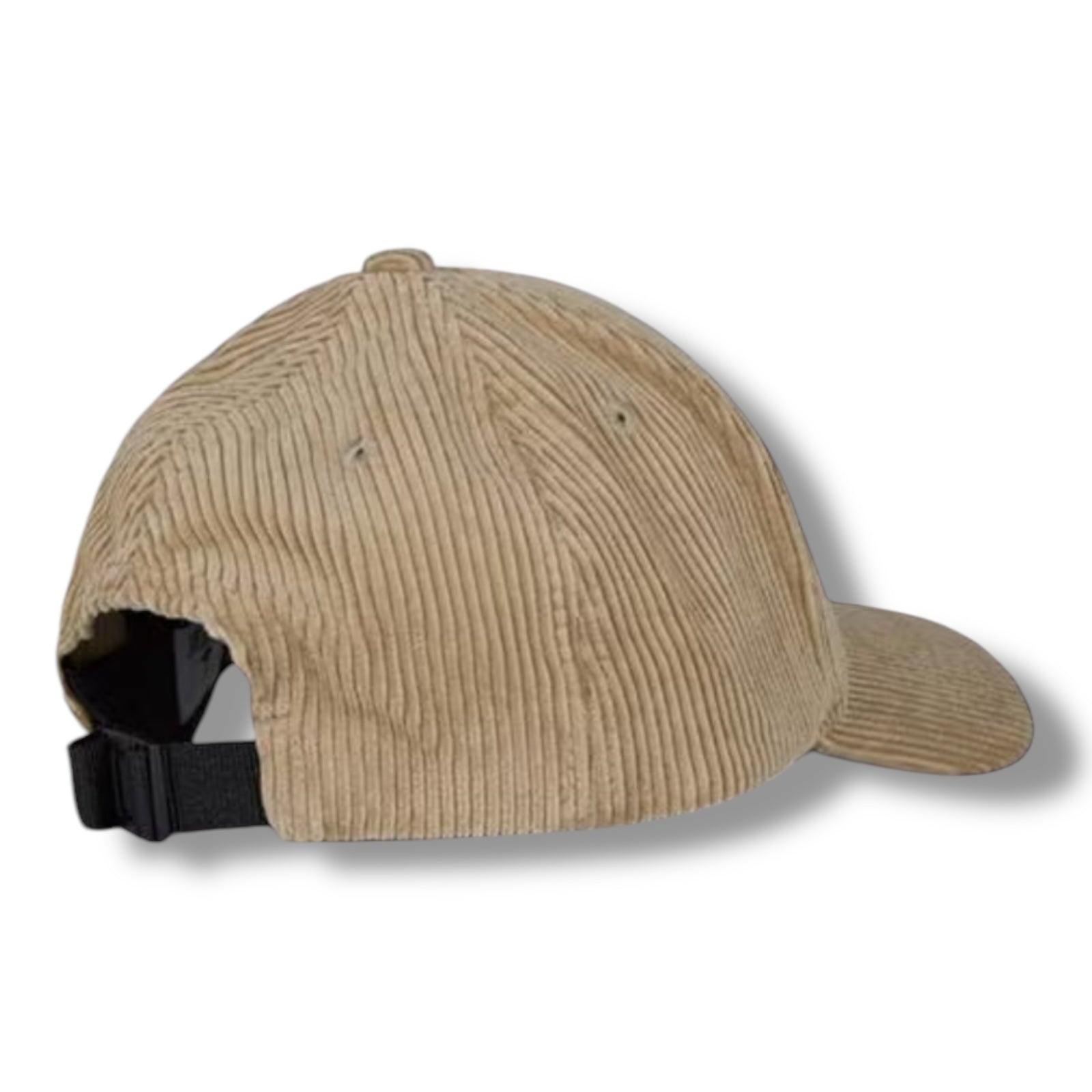 STONE ISLAND BADGE CORDUROY BASEBALL CAP BEIGE