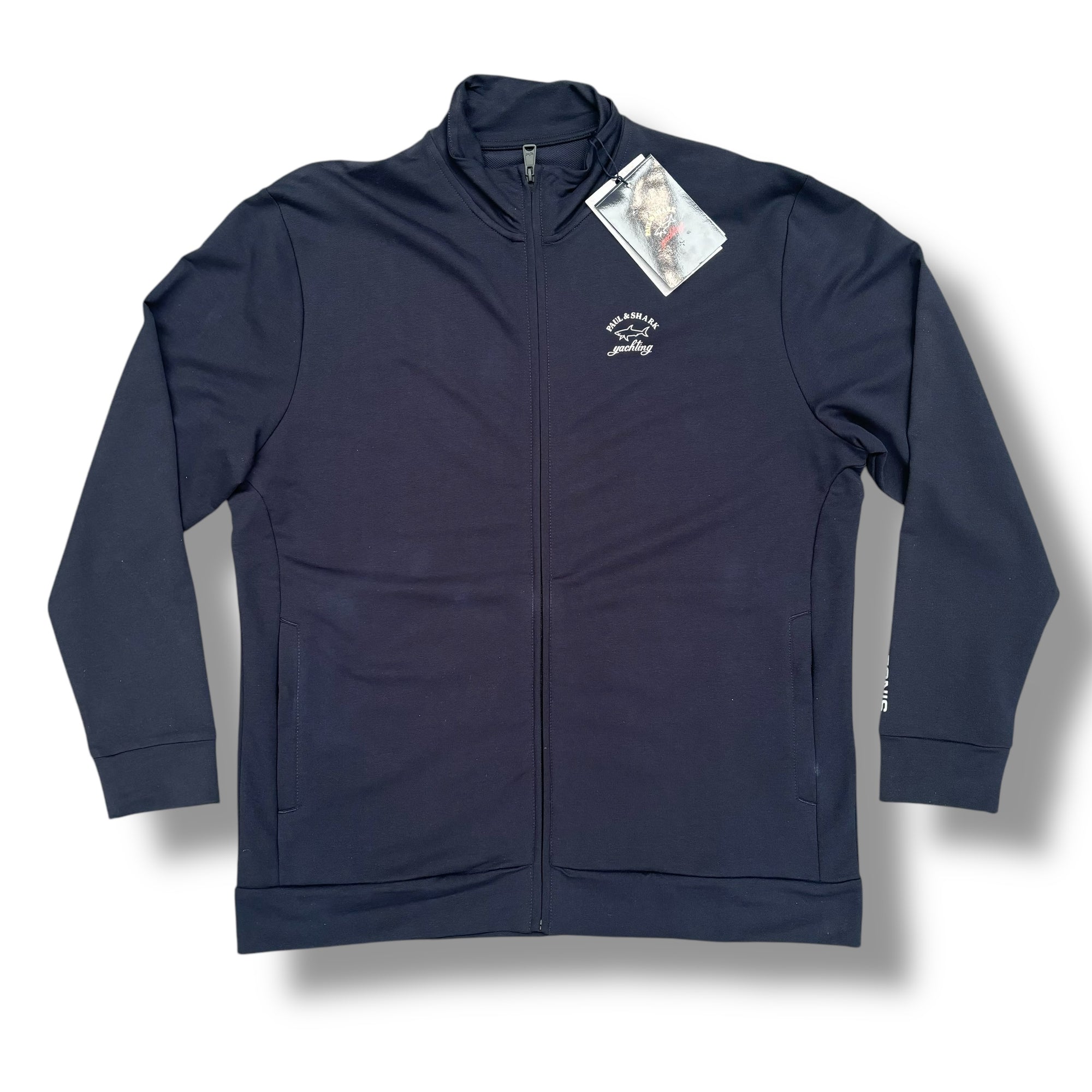 PAUL & SHARK ZIP UP SWEATSHIRT NAVY BLUE