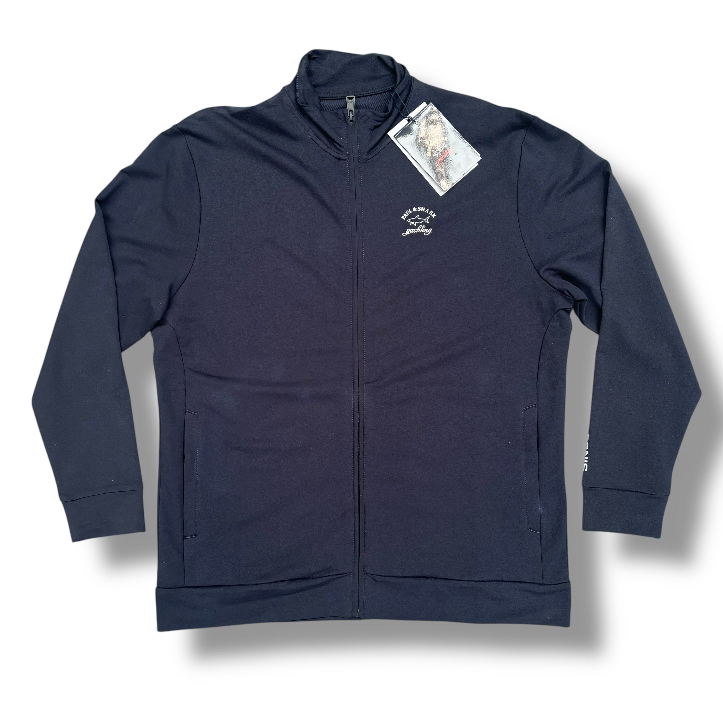 PAUL & SHARK ZIP UP SWEATSHIRT NAVY BLUE