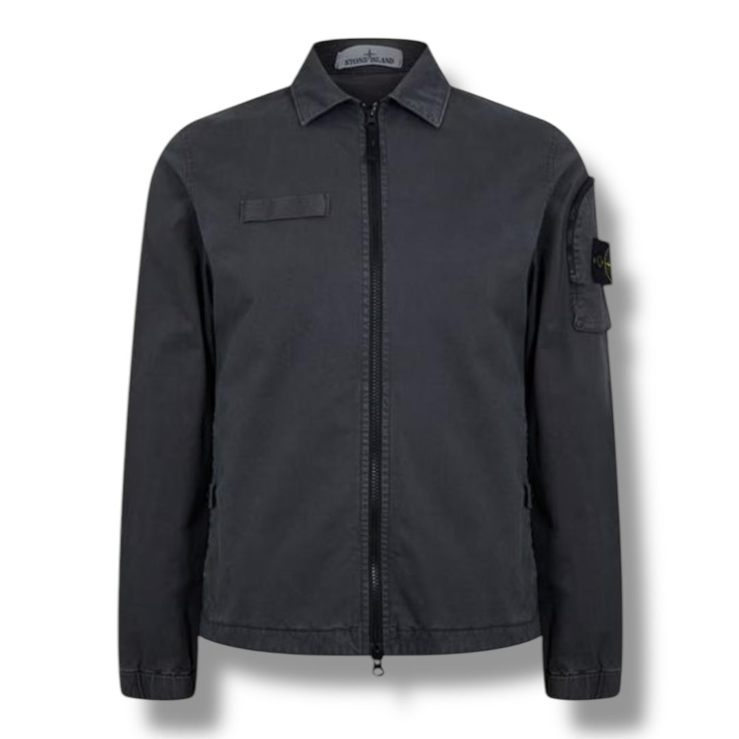 STONE ISLAND ARM POCKET OVERSHIRT CHARCOAL GREY