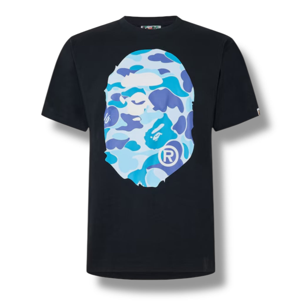A BATHING BAPE HEAD CAMO T-SHIRT BLACK