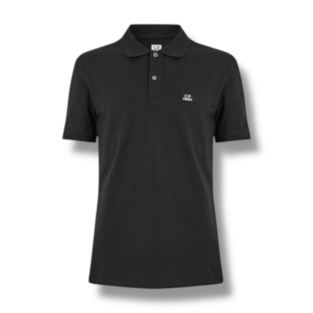 CP COMPANY POLO SHIRT BLACK