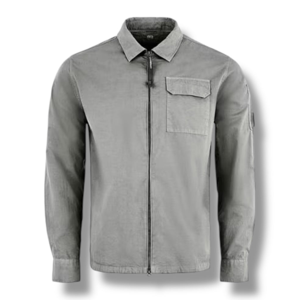 CP COMPANY LENS OVERSHIRT SHADOW GREY
